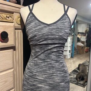 NWOT Avia Gray and Black Space-Dye Active Top